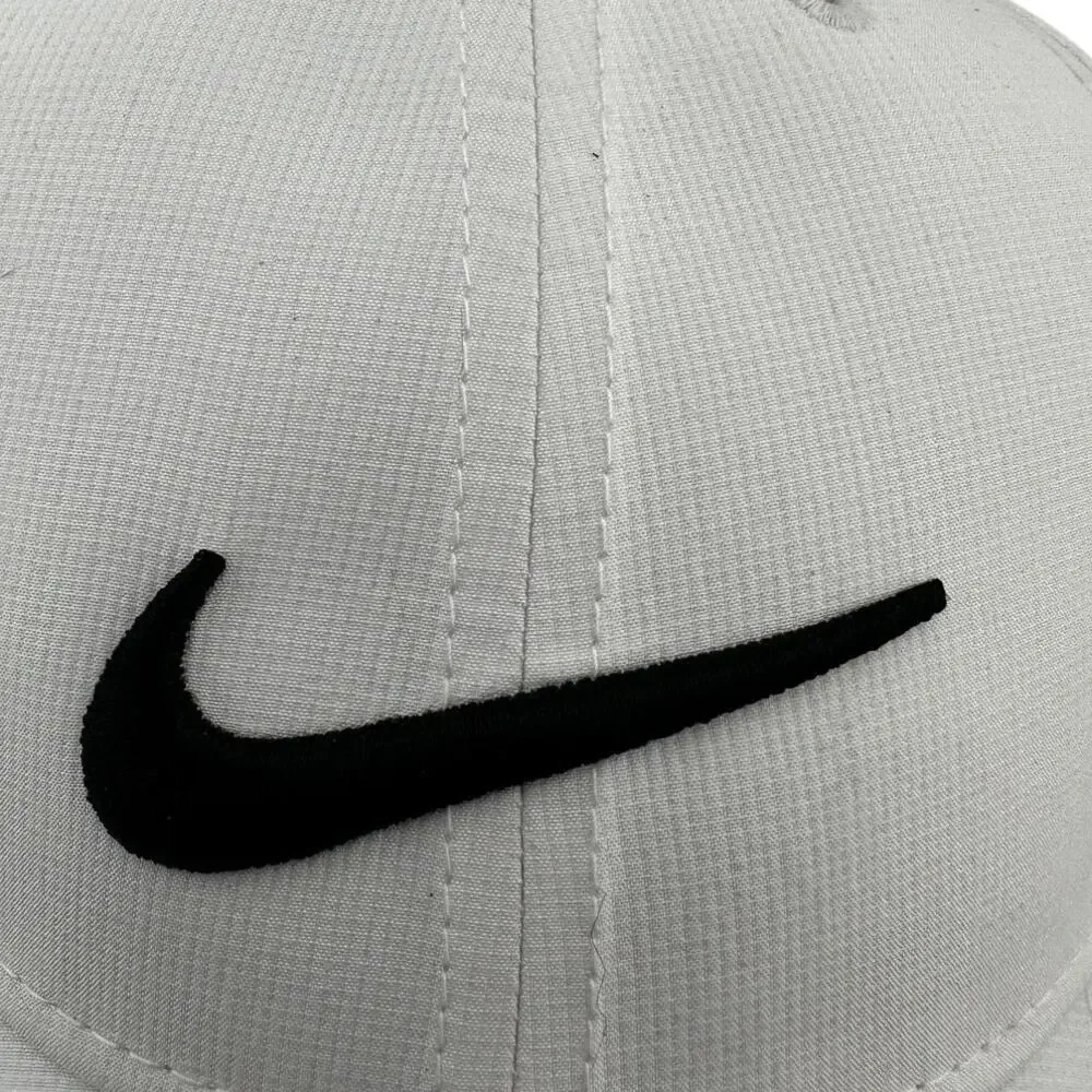 Nike Legacy91 Dri-FIT Youth Hat White Black Swoosh 942207-100 NWT